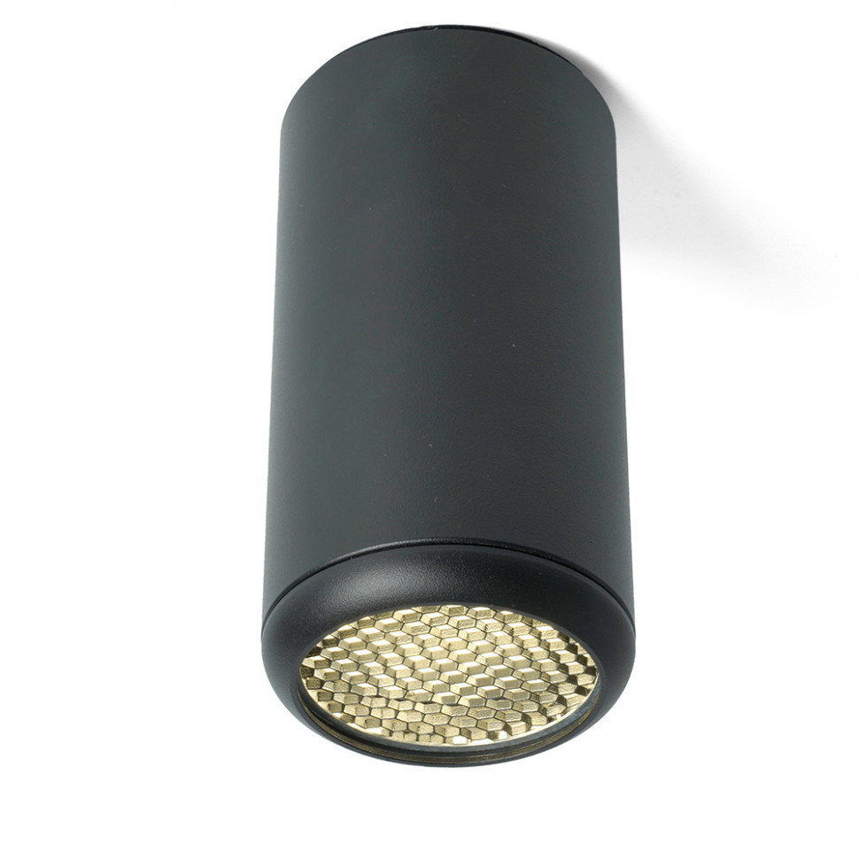 Светильник потолочный Feron ML184 Barrel ECHO  MR16 GU10 35W 230V, черный, с антибликовой сеточкой, артикул FERON 48392