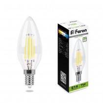 Лампа светодиодная диммируемая Feron LB-166 Свеча E14 7 ватт 4000K