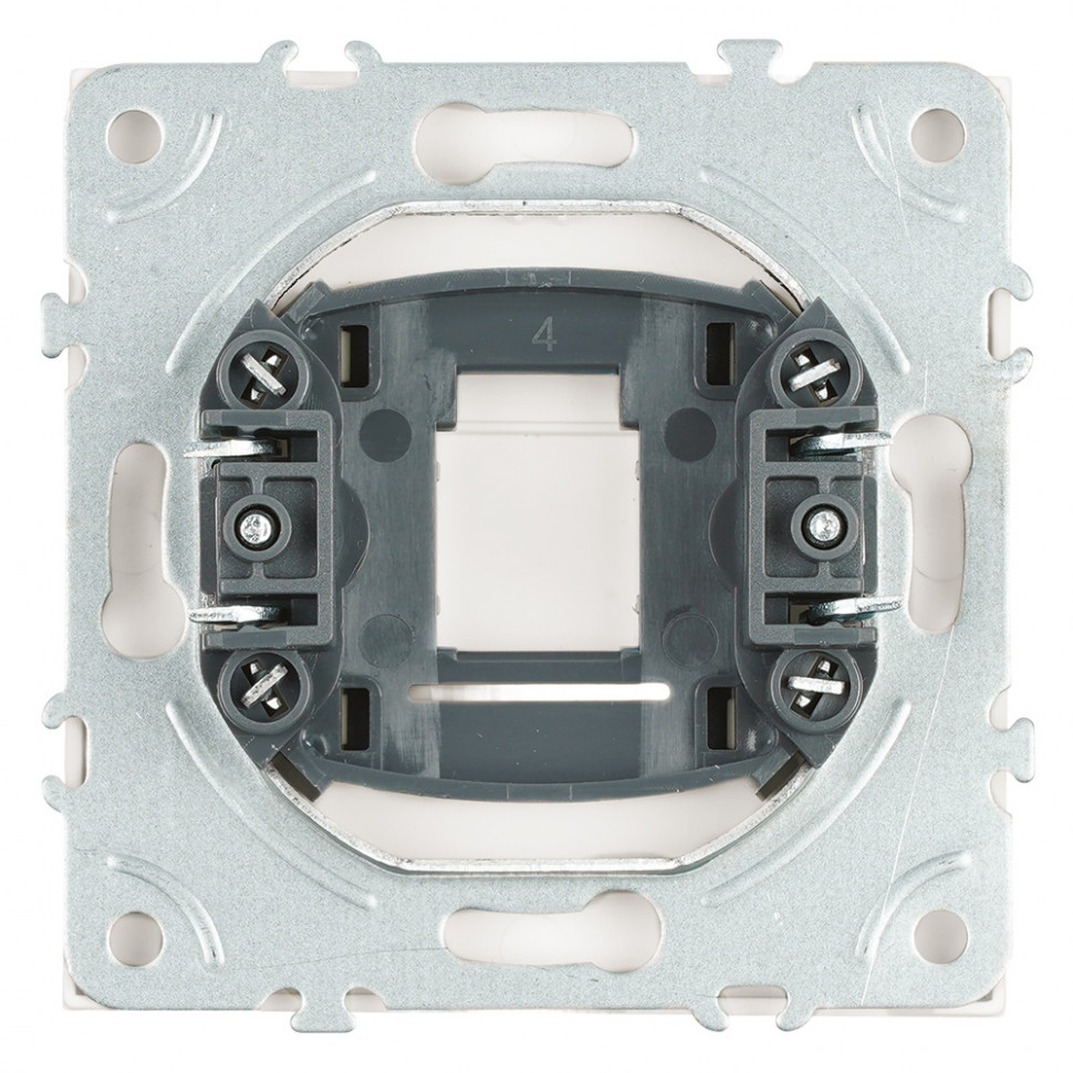 Заглушка (механизм), серия Эмили, белый фарфор, soft touch, RST00-5116-01, артикул STEKKER 49883