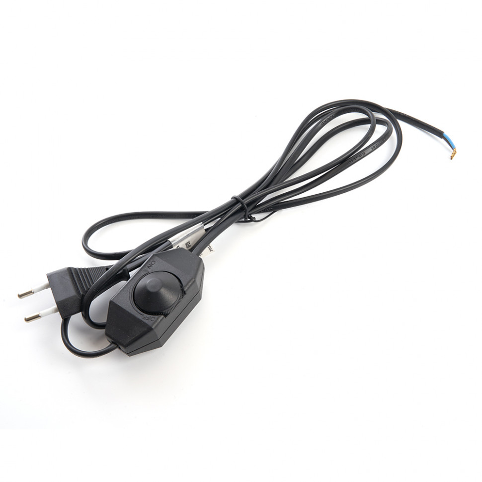 Сетевой шнур с диммером 230V 2м, черный, DM103-200W, артикул FERON 23059