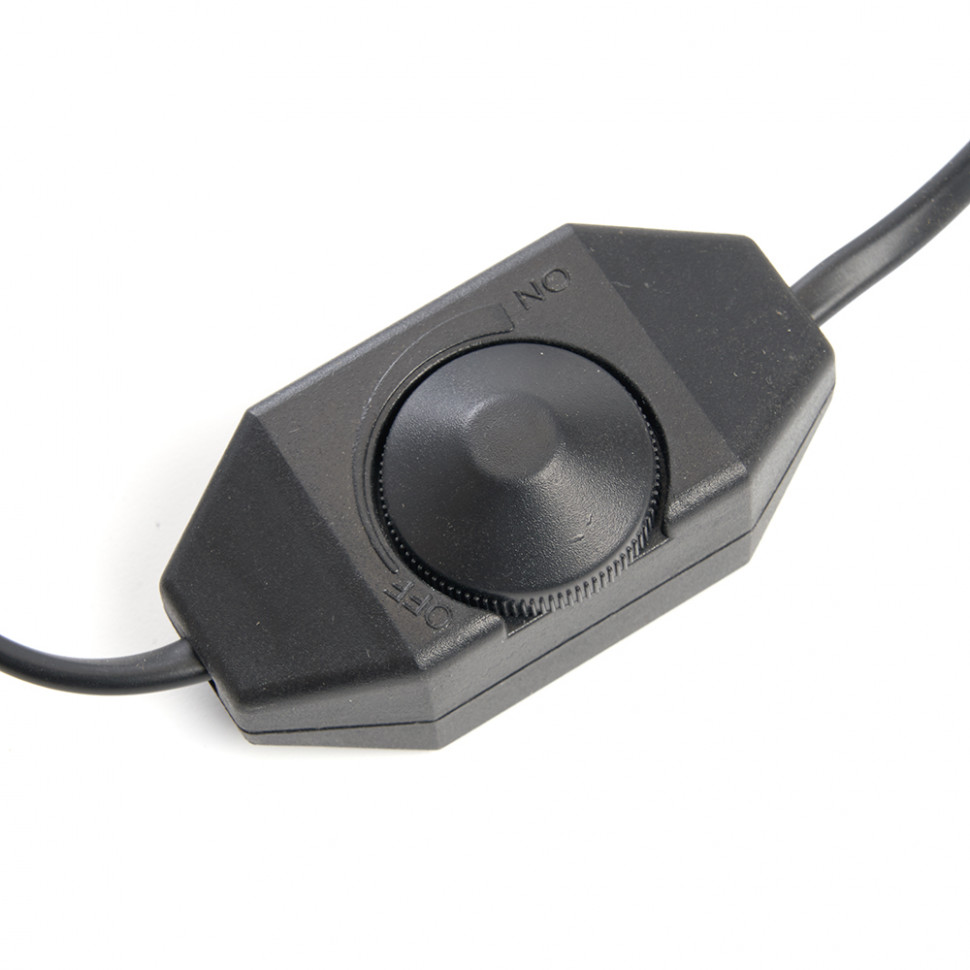 Сетевой шнур с диммером 230V 2м, черный, DM103-200W, артикул FERON 23059