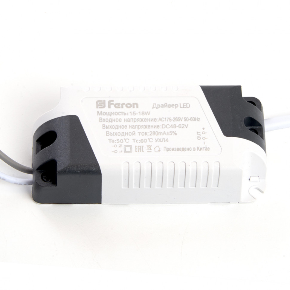 Светодиодный светильник Feron AL500 встраиваемый 15W 4000K белый, артикул FERON 29623