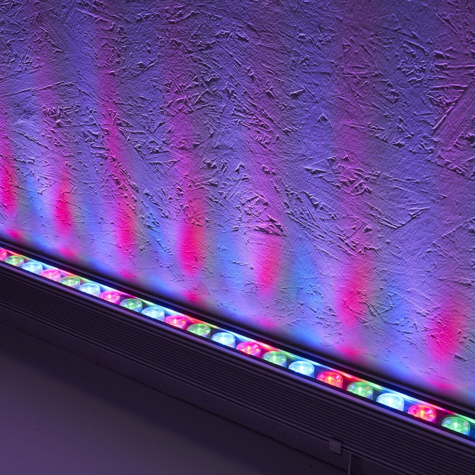 Светодиодный линейный прожектор для подсветки стен с DMX Feron LL-892 36W RGB DC24V IP65, артикул FERON 32259