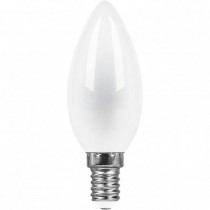 Лампа светодиодная Feron LB-73 Свеча E14 9W теплый свет (2700К) матовый