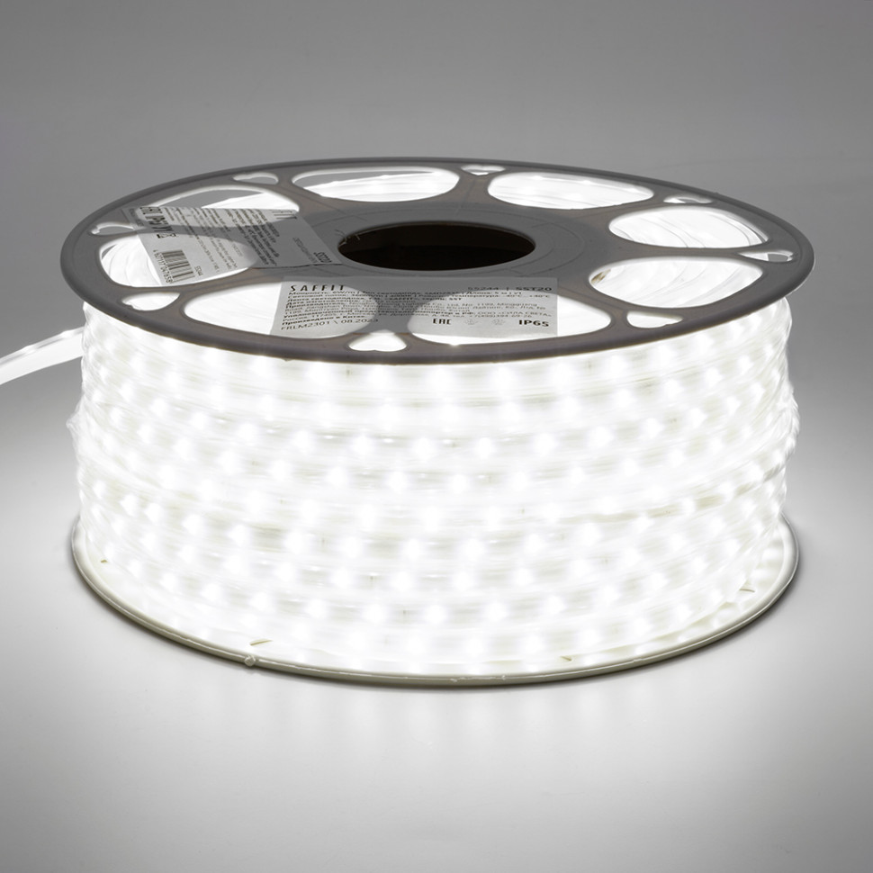 Лента светодиодная SST20 SAFFIT 60SMD(2835)/м 6Вт/м 220V 50м , 4000K, IP65, артикул SAFFIT 55244
