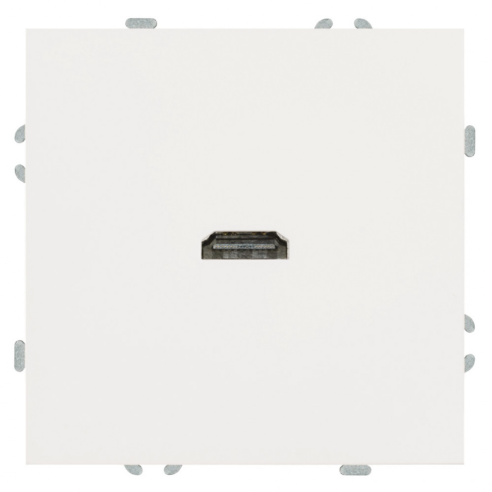 Розетка HDMI 2.0 Type A (механизм), STEKKER, серия Эмили, RST00-5118-01, белый фарфор, soft touch, артикул STEKKER 50163