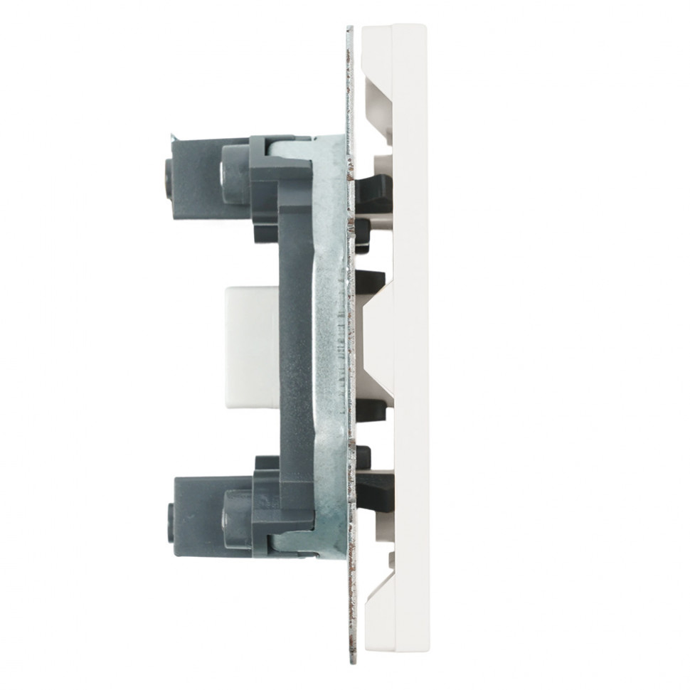 Розетка HDMI 2.0 Type A (механизм), STEKKER, серия Эмили, RST00-5118-01, белый фарфор, soft touch, артикул STEKKER 50163