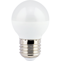 Лампа светодиодная Ecola globe   LED  7,0W G45  220V E27 4000K шар (композит) 75x45