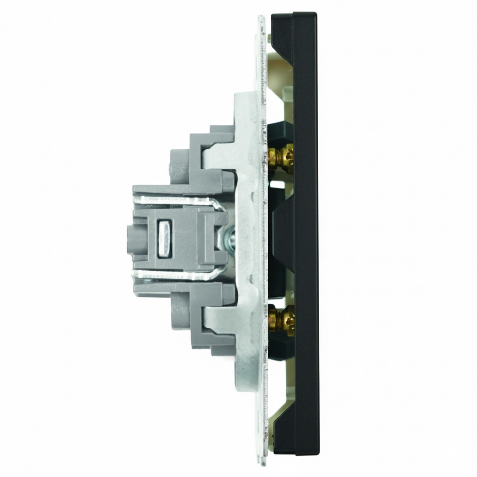 Розетка HDMI 2.0 Type A (механизм), серия Эмили, STEKKER, RST00-5118-05, черный уголь, soft touch, артикул STEKKER 50171