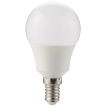 Лампа светодиодная Ecola globe   LED  8,2W G50 220V E14 2700K шар 270° (композит) 95x50