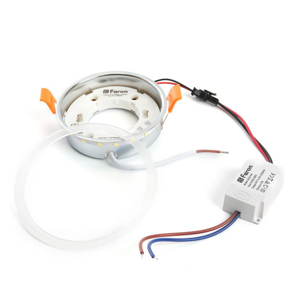 Кольцо с диодами для замены светильников с подсветкой, 4W 20LED SMD2835 4000K GX53, LB-4020, артикул FERON 29846
