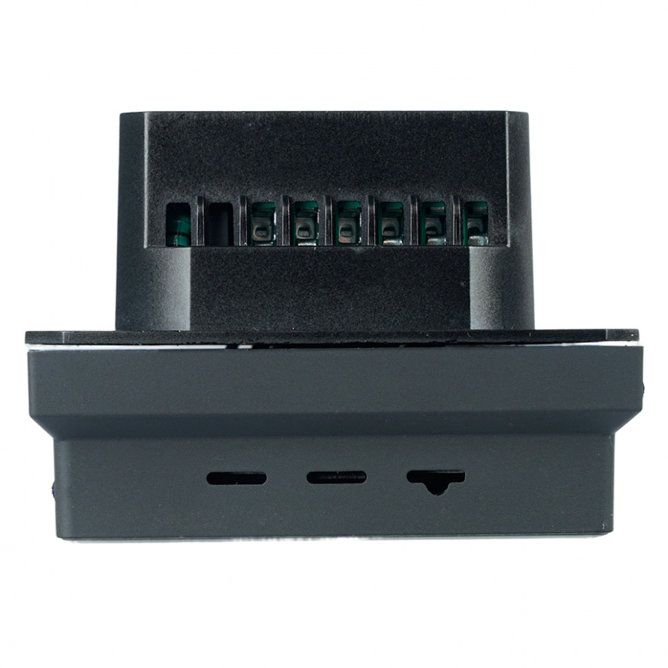 Терморегулятор Wi-Fi (механизм), STEKKER, 250В, 3500Вт, серия Эмили, RSW00-5119-05, черный уголь, soft touch, артикул STEKKER 50377