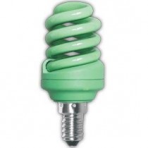 Цветная лампа Ecola Spiral Color 12W 220V E14 Green Зеленый 95x43