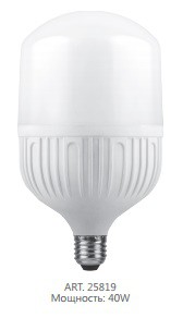 25819 Лампа светодиодная Feron LB-65 E27-E40 40W 4000K 
