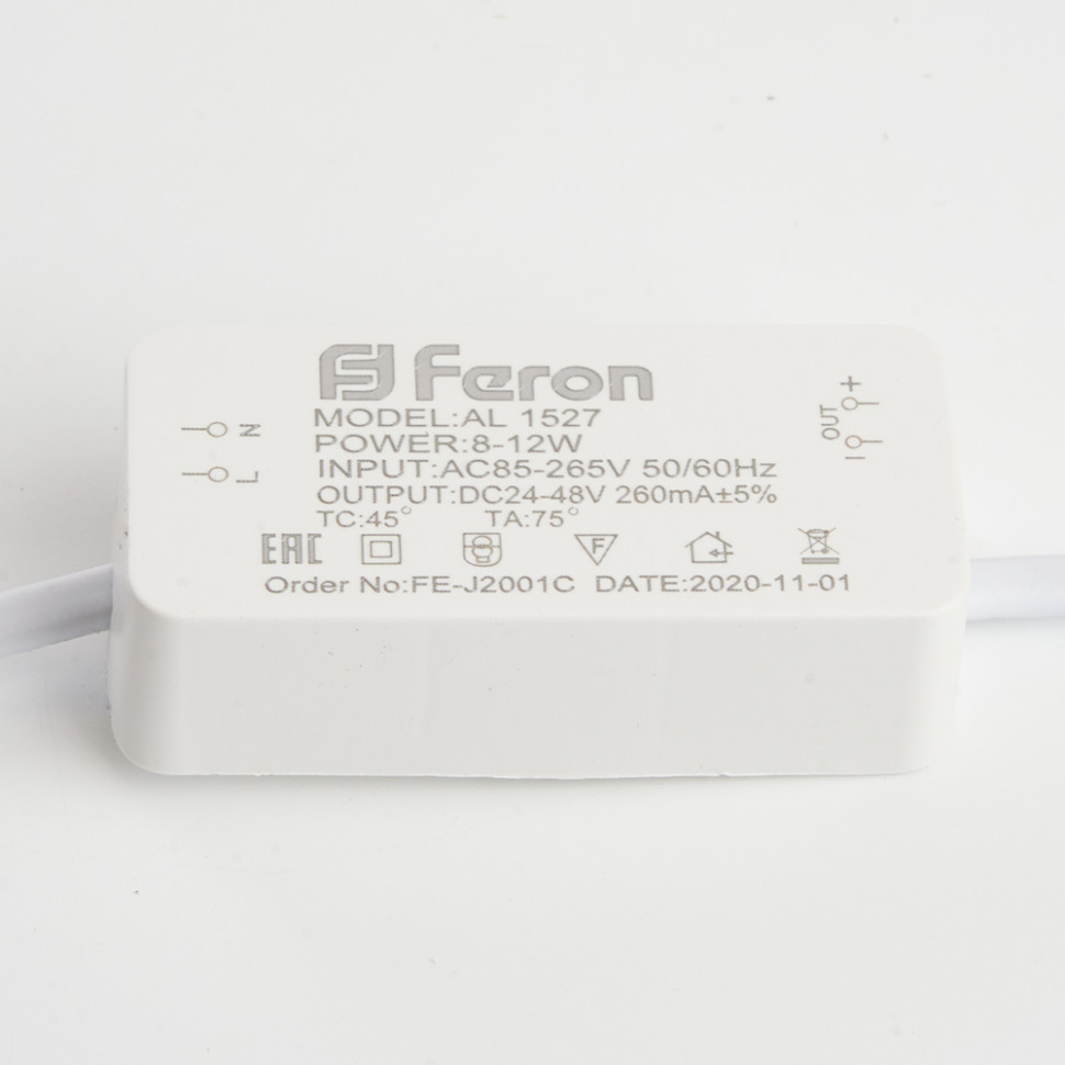 Светодиодный светильник Feron AL1527 встраиваемый 12W 4500K белый, артикул FERON 41197