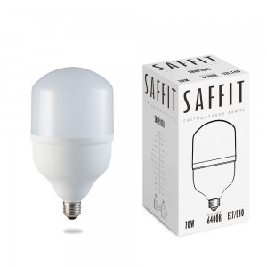 55099 Лампа светодиодная SAFFIT SBHP1070 E27-E40 70W холодный свет (6400К) Лампа светодиодная SAFFIT SBHP1070 E27-E40 70W холодный свет (6400К)