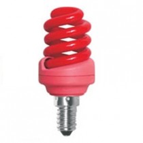 Цветная лампа Ecola Spiral Color 12W 220V E14 Red Красный 95x43