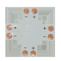 Соединительная плата Ecola LED strip connector  X для зажимного разъема 2-х конт.  8 mm уп. 5 шт.