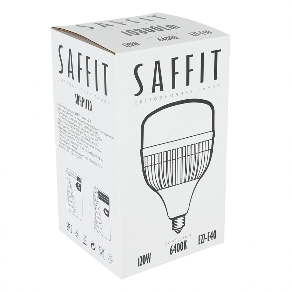 Лампа светодиодная SAFFIT SBHP1120 E27-E40 120W 230V 6400K, артикул SAFFIT 55143