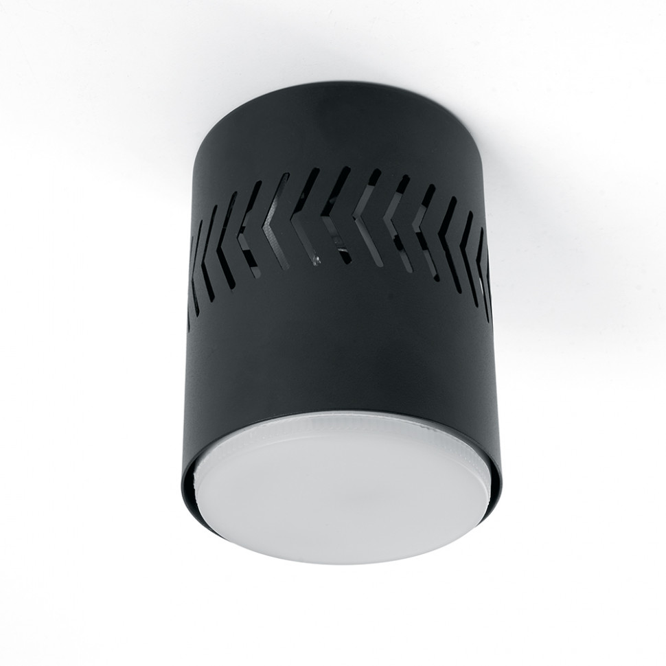 Светильник потолочный Feron HL352 12W, 230V, GX53 и подсветка 1W, 4000K, черный, артикул FERON 41458