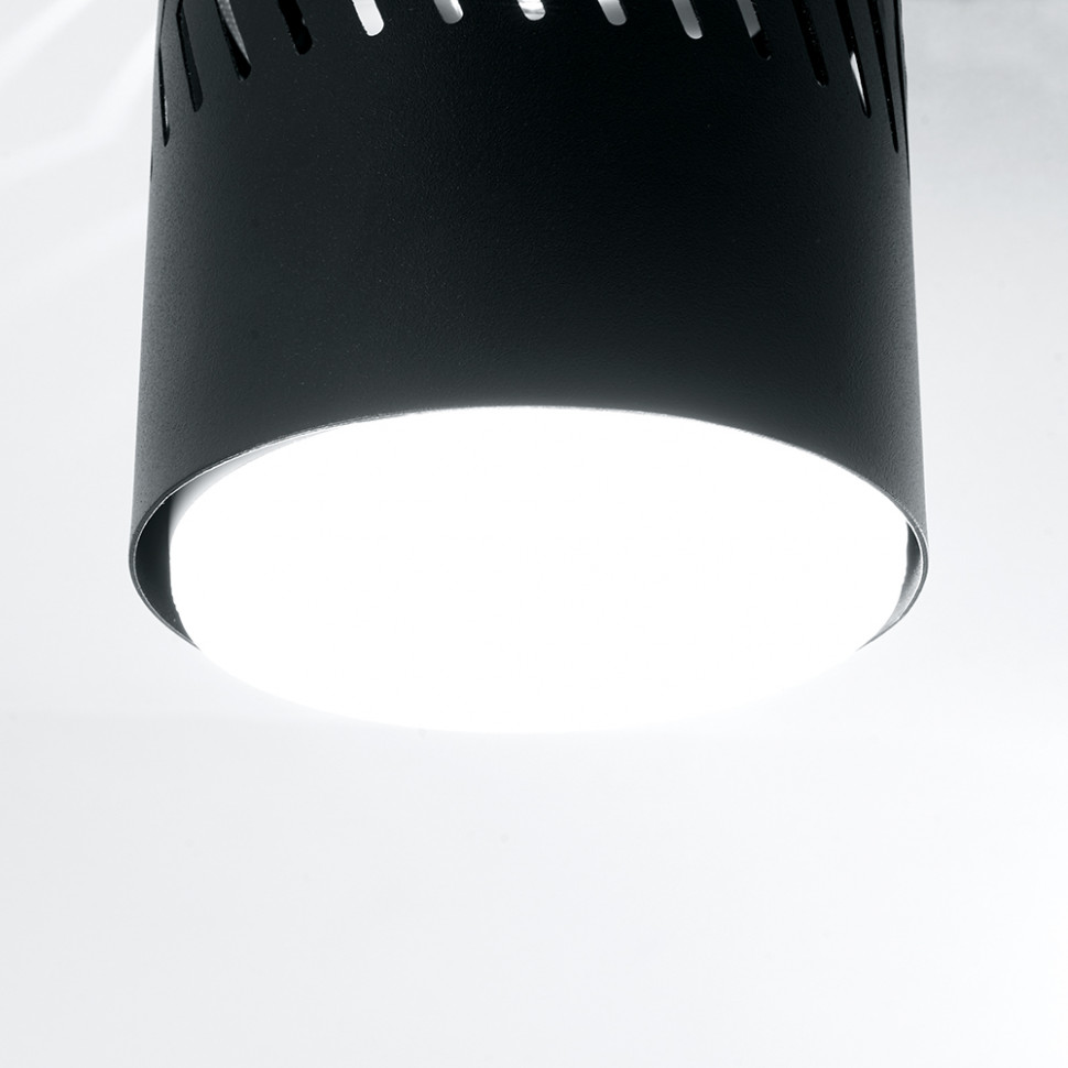 Светильник потолочный Feron HL352 12W, 230V, GX53 и подсветка 1W, 4000K, черный, артикул FERON 41458