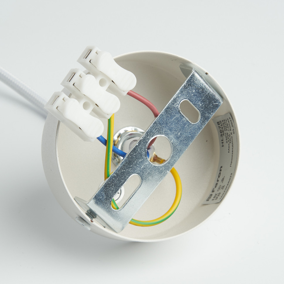 Светильник потолочный Feron HL3678 Barrel AURA levitation 12W, 230V, GX53, белый, на подвесе 1,7 м, артикул FERON 48410