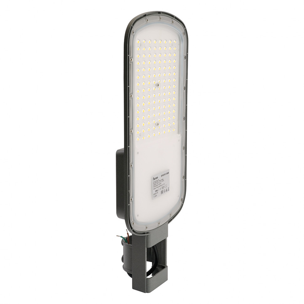 Светодиодный уличный консольный светильник Feron SP3070 100W 5000K AC90-300V, серый, артикул FERON 51800