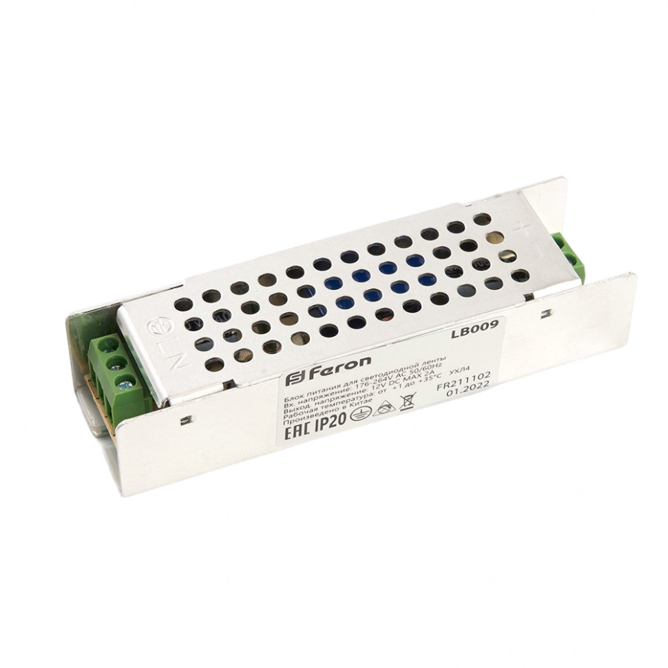 Трансформатор электронный для светодиодной ленты 36W 12V (драйвер), LB009 FERON, артикул FERON 48007