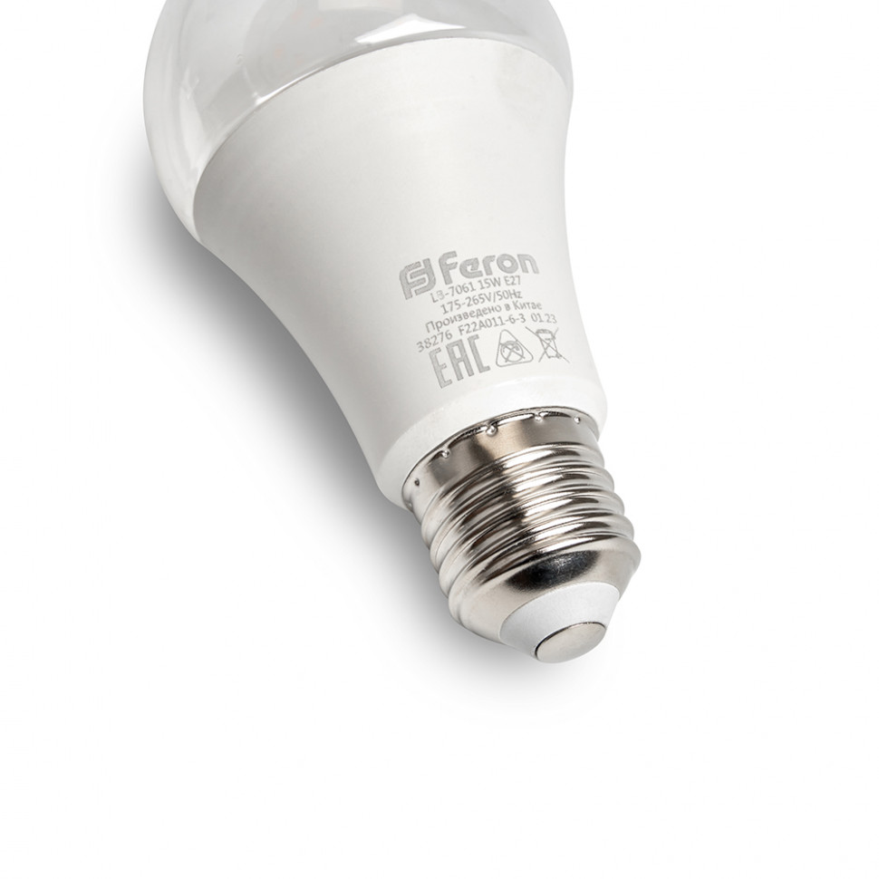 Лампа светодиодная для растений А60 Feron LB-7060 E27 10W 175-265V красно-синий спектр, артикул FERON 38275