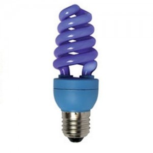 Z7CB15ECB Цветная лампа Ecola Spiral Color 15W 220V E27 Blue Синий 124x45 
