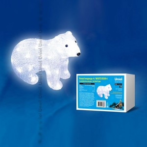 UL_11037 Зверь световой Белый медведь (25 см) ULD 11037 Uniel 