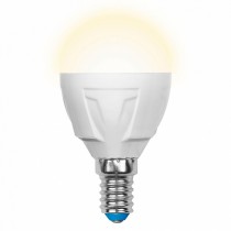 Лампа светодиодная E14 265В 7Вт 3000K LED-G45-7W/WW/E14/FR PLP01WH Uniel