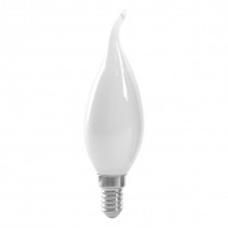 Лампа светодиодная Feron LB-718 свеча на ветру С35Т E14 15W теплый свет (2700K) матовый