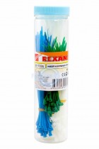 Набор хомутов цветных пластиковых  НХ-1 (уп.200шт) REXANT