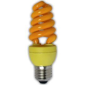 Z7CY15ECB Цветная лампа Ecola Spiral Color 15W 220V E27 Yellow Желтый 124x45 