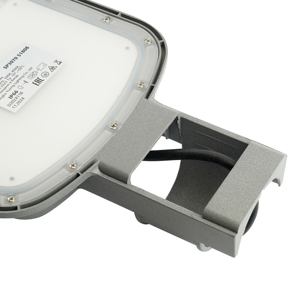 Светодиодный уличный консольный светильник Feron SP3070 100W 4000K AC90-300V, серый, артикул FERON 51808