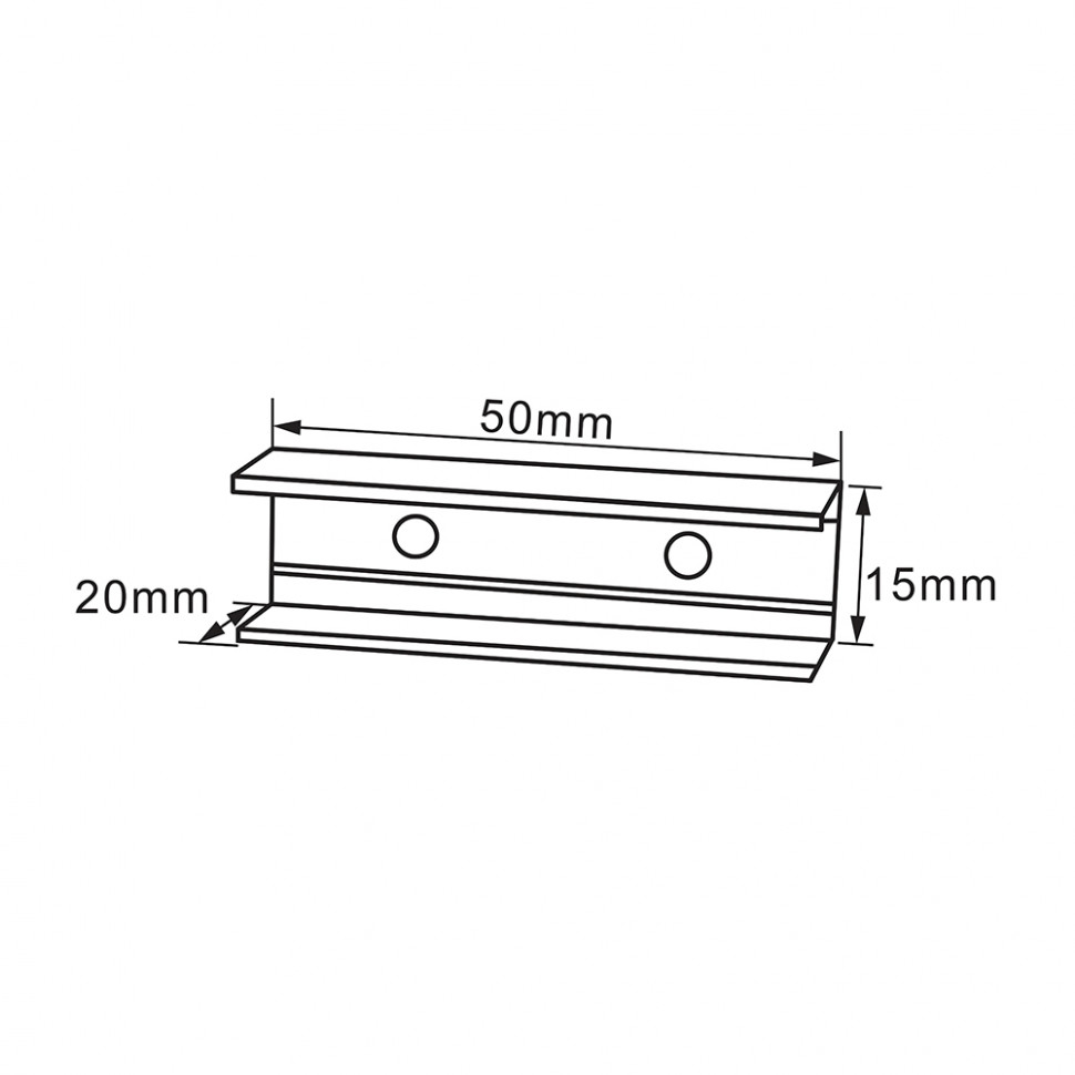 Крепеж для светодиодной ленты 220V LS721 (2835), LD167 алюминий, артикул FERON 23385