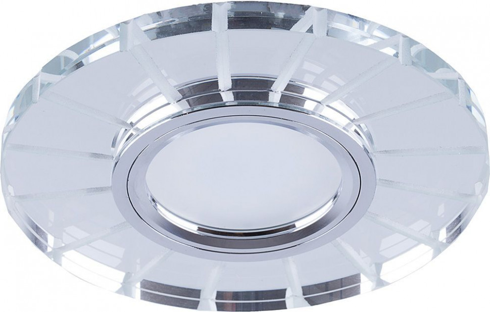 Светильник встраиваемый с LED подсветкой Feron CD982 потолочный MR16 G5.3 прозрачный, хром, артикул FERON 32439