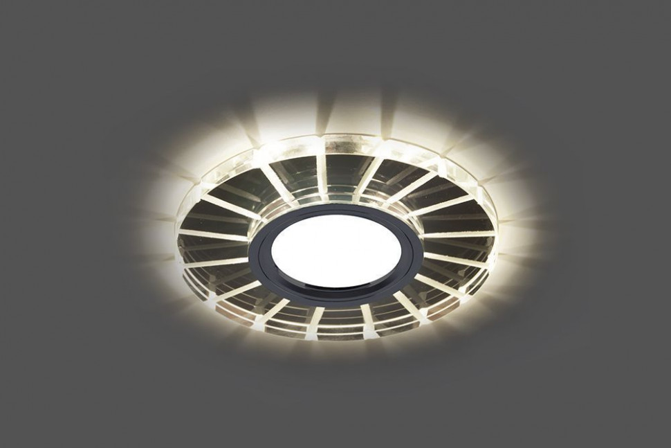 Светильник встраиваемый с LED подсветкой Feron CD982 потолочный MR16 G5.3 прозрачный, хром, артикул FERON 32439