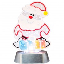 Световая новогодняя фигура на батарейке Дед мороз с подарками , LT096