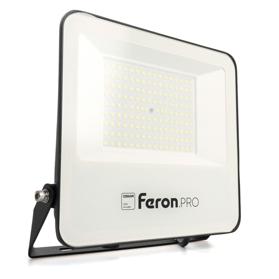 Светодиодный прожектор Feron.PRO LL-1000 IP65 100W 6400K  черный, артикул FERON 41541