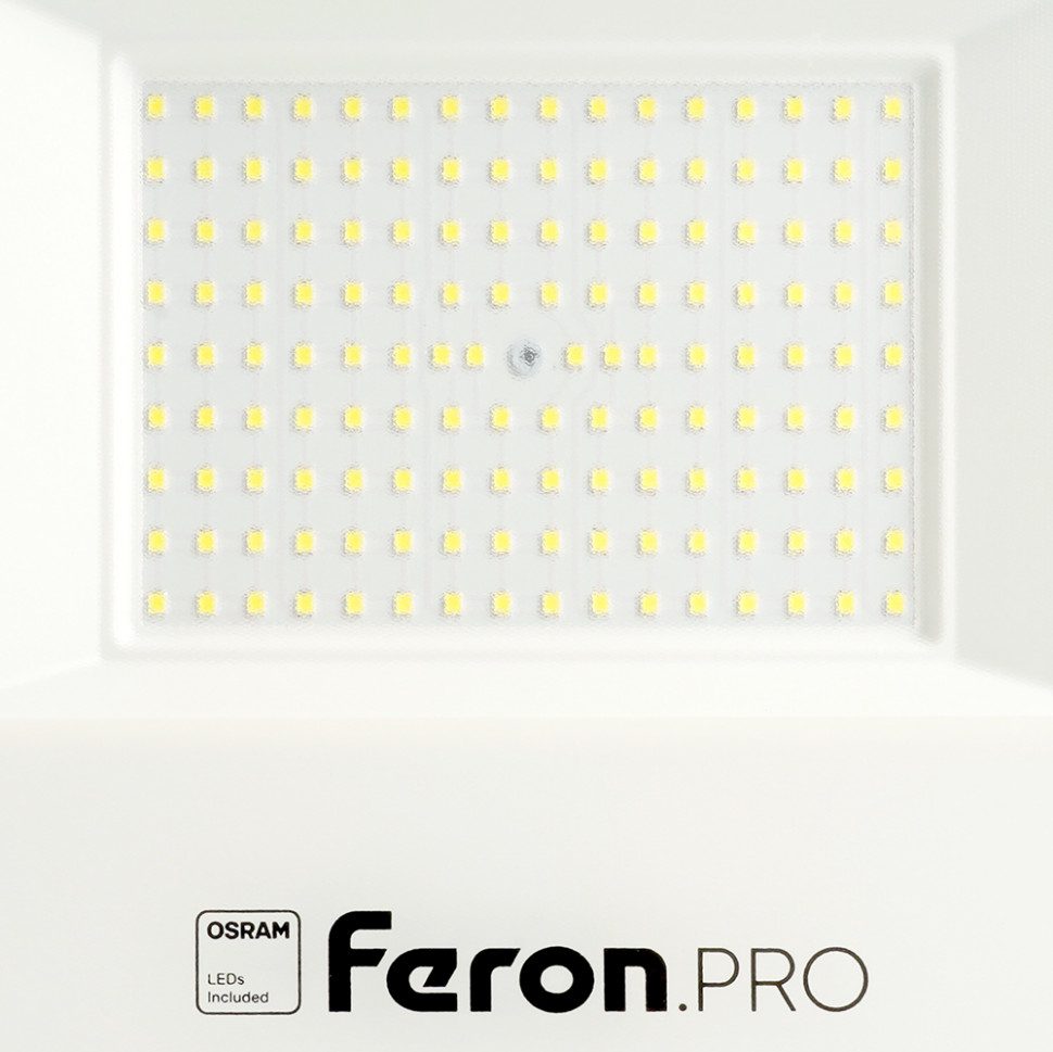Светодиодный прожектор Feron.PRO LL-1000 IP65 100W 6400K  черный, артикул FERON 41541