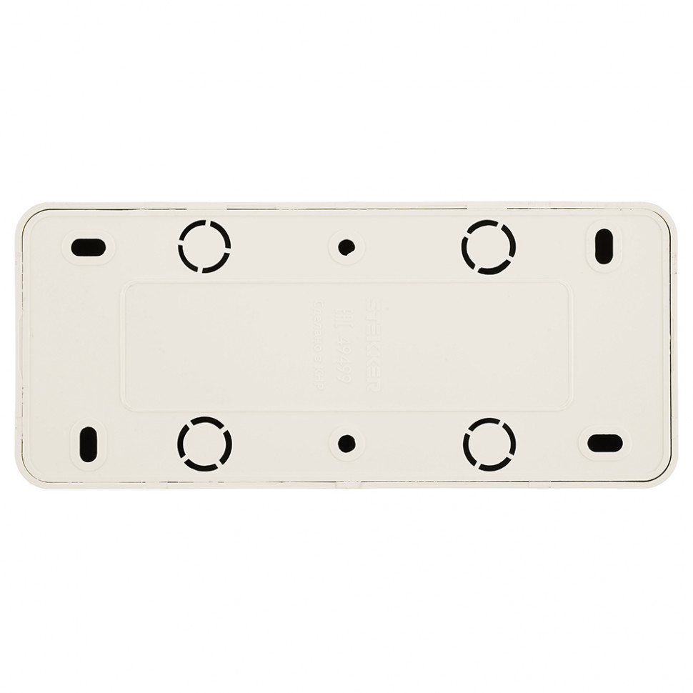 Розетка 3-местная б/з открытой установки, STEKKER, 250В, 10А, IP20, серия София, слоновая кость, MST10-13-04, артикул STEKKER 49499