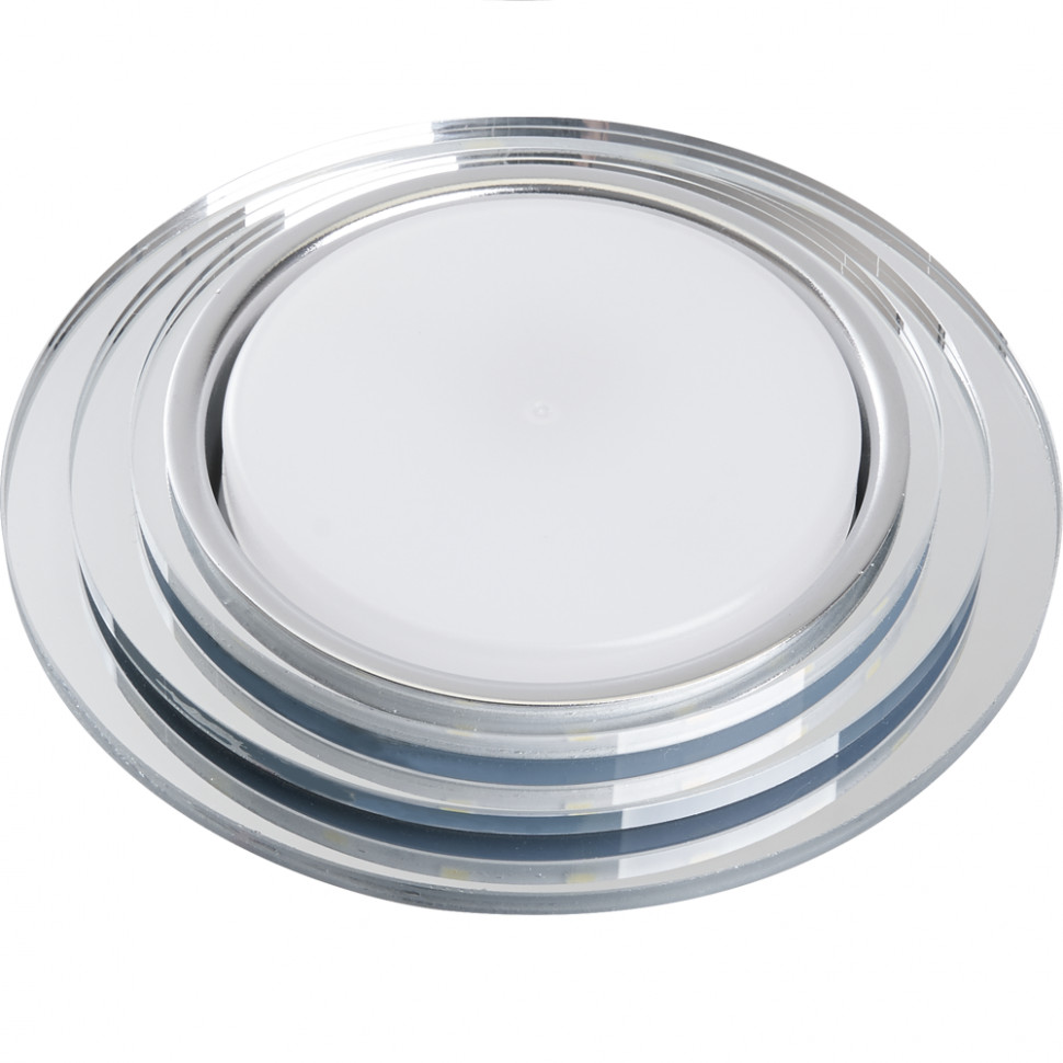 Светильник встраиваемый с белой LED подсветкой Feron CD5024 потолочный GX53 без лампы, матовый, артикул FERON 40524