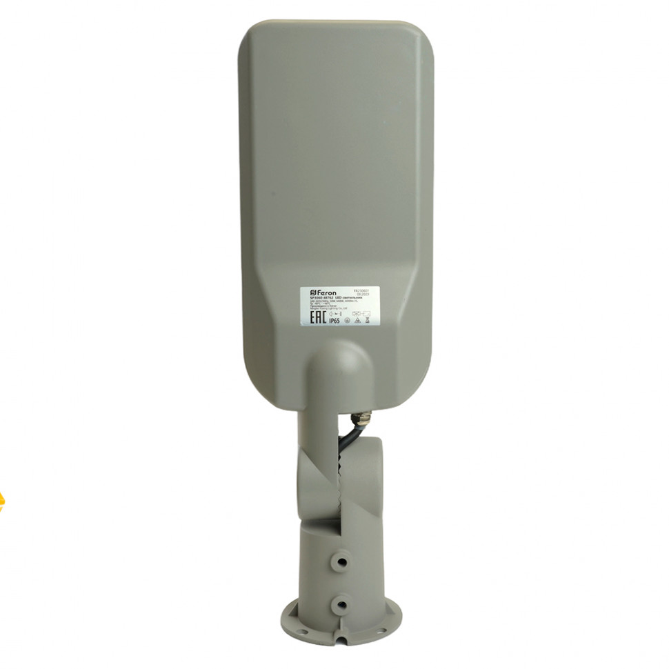 Светодиодный уличный консольный светильник Feron SP3060 50W 6400K 100-265V/50Hz, серый, артикул FERON 48762