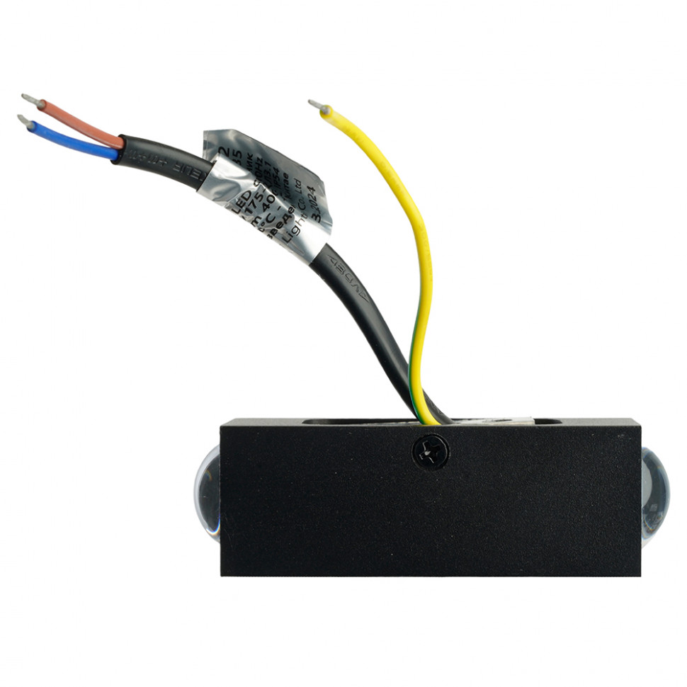 Светодиодный светильник стационарный Feron AL52 MINI 2*1W 4000K черный, артикул FERON 51135