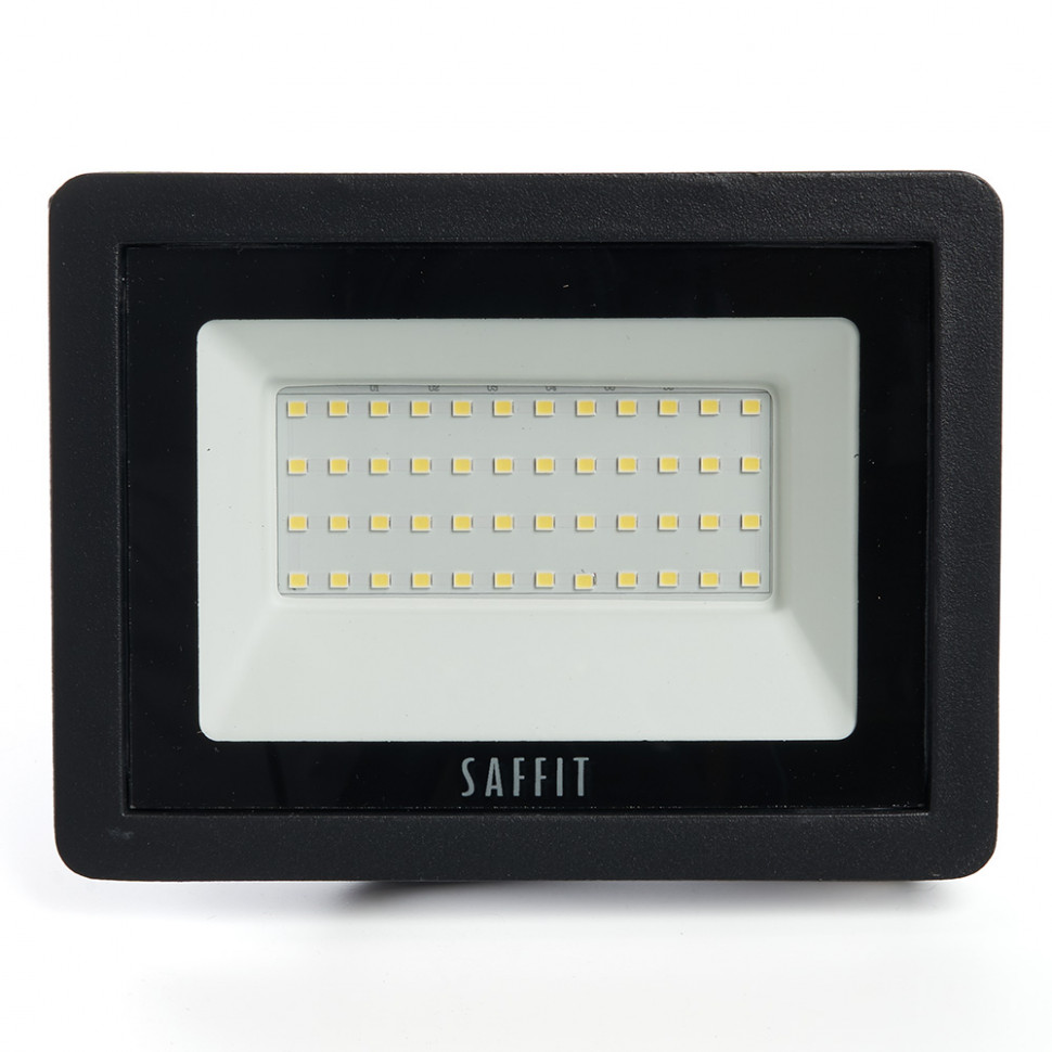 Светодиодный прожектор SAFFIT SFL90-50 IP65 50W 4000K черный, артикул SAFFIT 55077