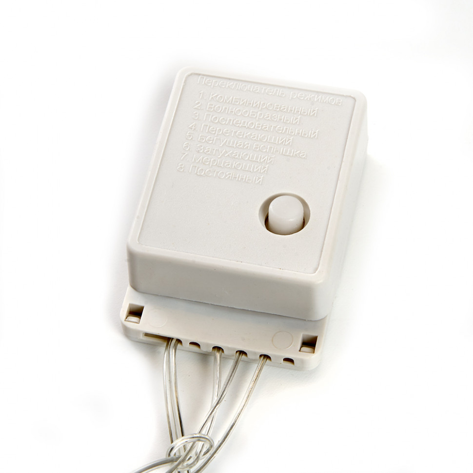 Светодиодная гирлянда Feron CL90  7 веток (2м) + 1.5м 230V 5000K, c питанием от сети, прозрачный шнур, артикул FERON 32372