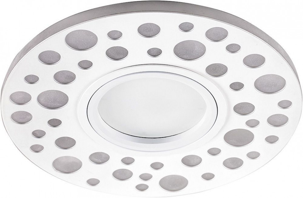 Светильник встраиваемый с LED подсветкой Feron CD989 потолочный MR16 G5.3 белый, артикул FERON 32668