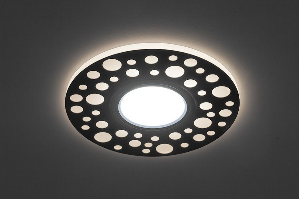 Светильник встраиваемый с LED подсветкой Feron CD989 потолочный MR16 G5.3 белый, артикул FERON 32668
